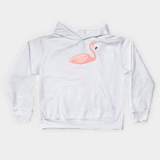 Tropical Pink Flamingo Kids Hoodie